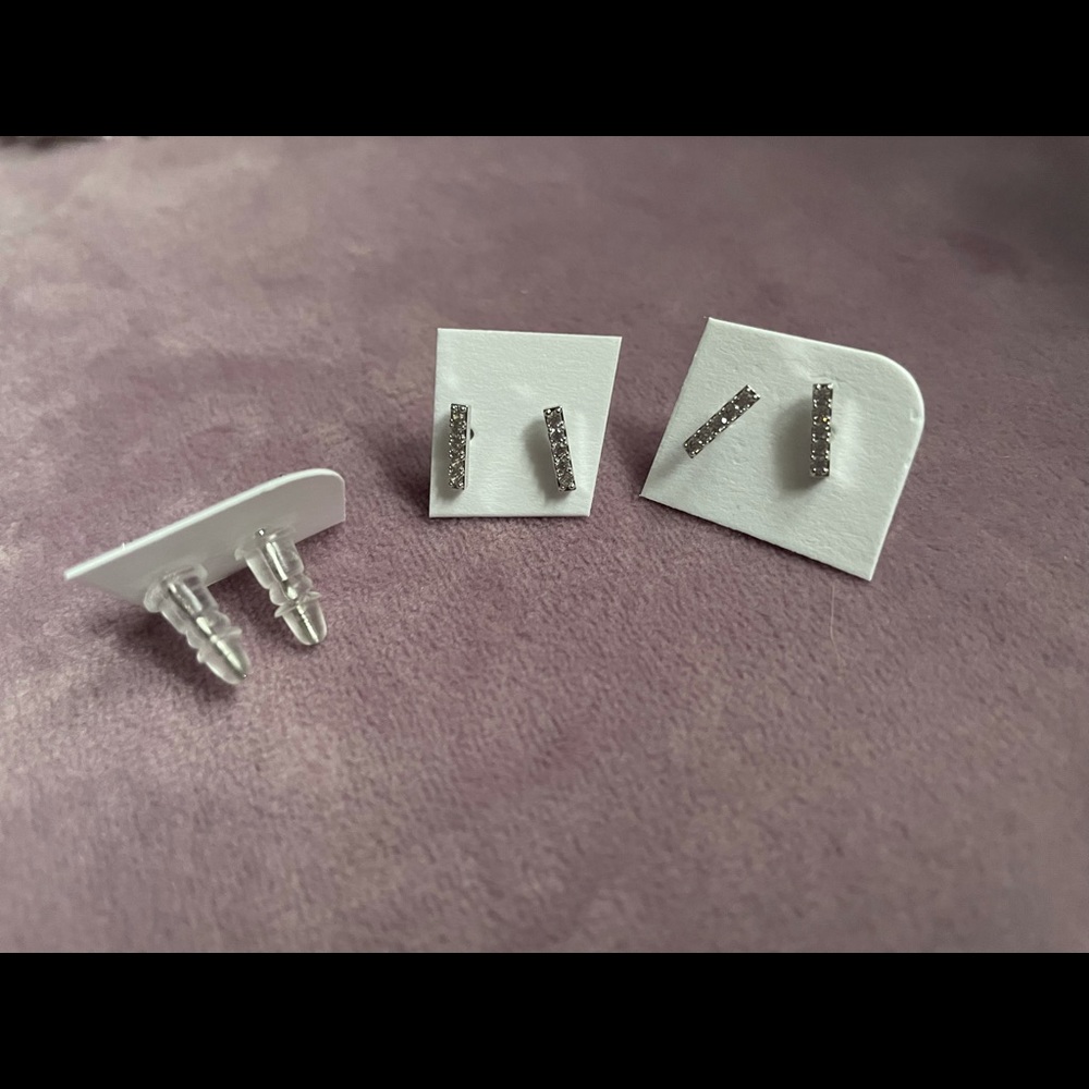 Silver earrings